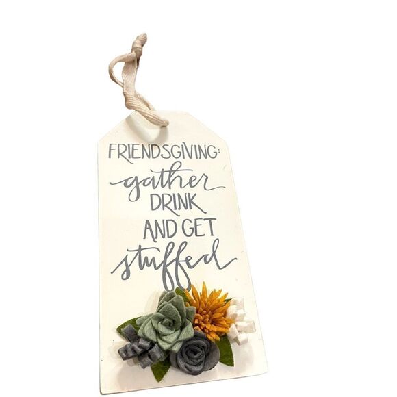 Primitives by Kathy Friendsgiving Wine Tag NWT - Picture 6 of 7